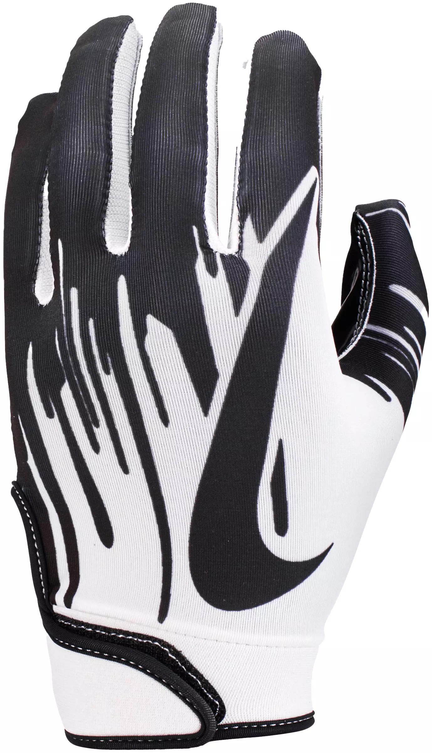 Nike Youth White Black Shark Receiver Football Gloves